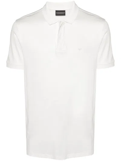 Emporio Armani Logo Embroidered Short-sleeved Polo Shirt