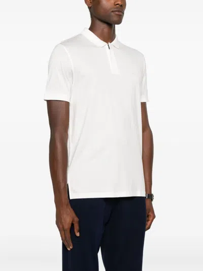 Emporio Armani Logo Embroidered Short-sleeved Polo Shirt