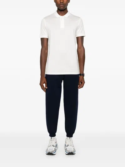 Emporio Armani Logo Embroidered Short-sleeved Polo Shirt