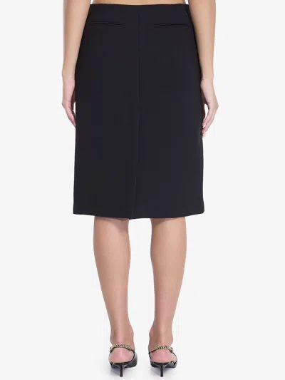 Gucci High Waist Knee-length Skirt With Back Slit And Side Pockets
