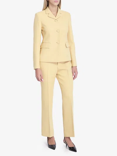 Gucci Ivory Silk Blend Pants For Women