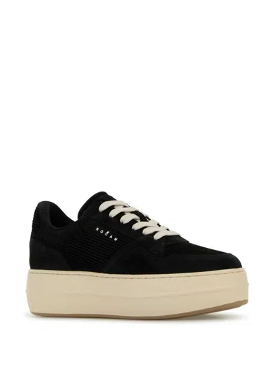 Hogan Skyscraper Suede Platform Sneakers