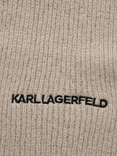 Karl Lagerfeld Logo-embroidered Scarf