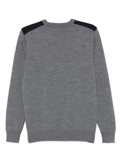 Paul & Shark Wool Crewneck Sweater Contrast Panels