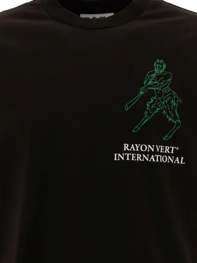 Rayon Vert Graphic-print T-shirt In Black