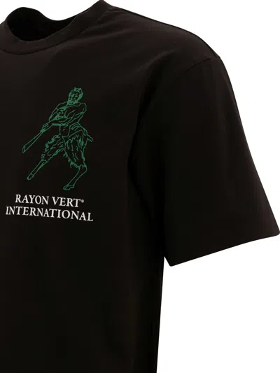Rayon Vert Graphic-print T-shirt In Black