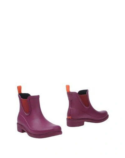 Shop Swims Ankle Boots In Garnet