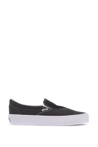 Vans Classic Black Canvas Slip-on Stackform Sneakers In Black
