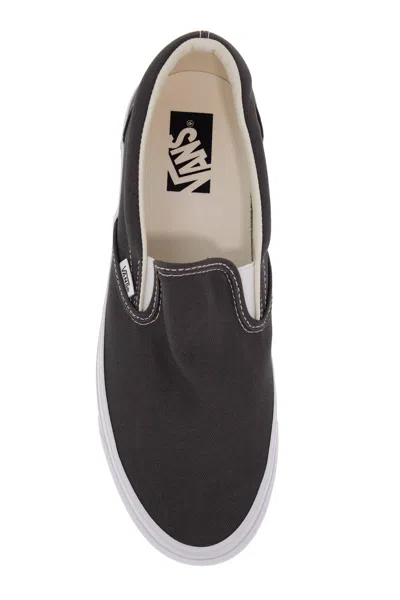 Vans Classic Black Canvas Slip-on Stackform Sneakers In Black