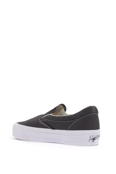Vans Classic Black Canvas Slip-on Stackform Sneakers In Black