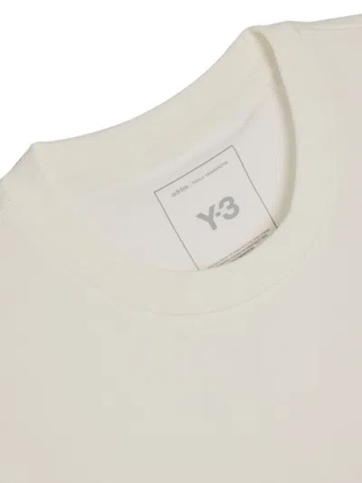 Y-3 Crewneck Graphic Print Oversize Short Sleeve T-shirt In White