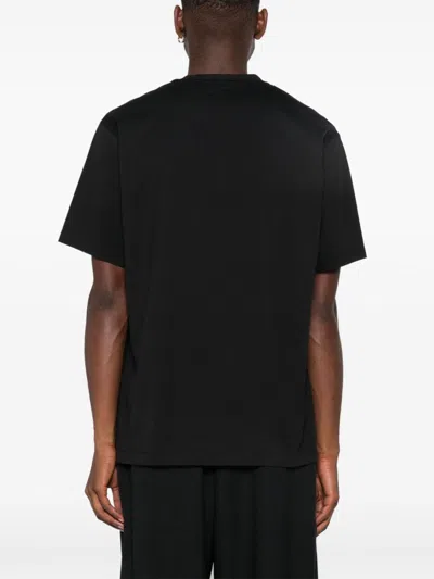 Y-3 Logo Print Long-sleeved T-shirt T-shirt In Black