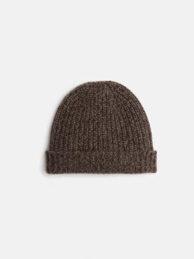 Alex Mill Cashmere Marled Beanie In Marled Chocolate