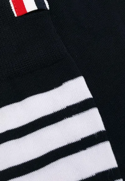 Thom Browne Athletic Mid-calf 4-bar Socks In Navy