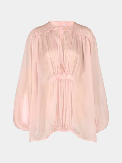 Les Vacances D'irina The Hazy Nipple Silk Shirt One Size  Abask Luxury Gift