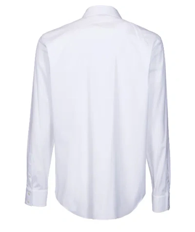 Alexander Mcqueen Structured Button-down Collar Shirt With Buckle In White