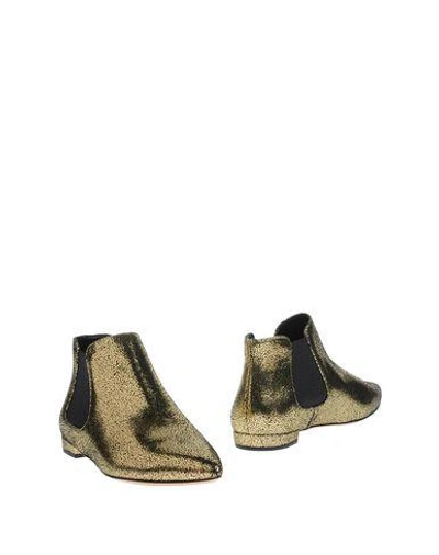 Shop Semilla Ankle Boot In Gold