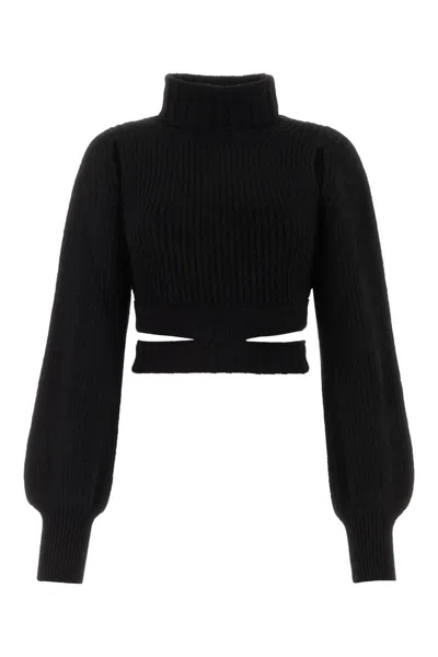 Andreädamo Andreadamo Cropped Knit In Black