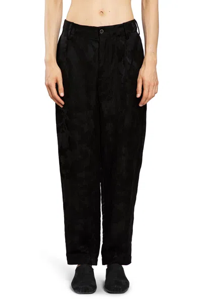 Uma Wang Man Black Trousers In Black