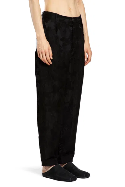 Uma Wang Man Black Trousers In Black