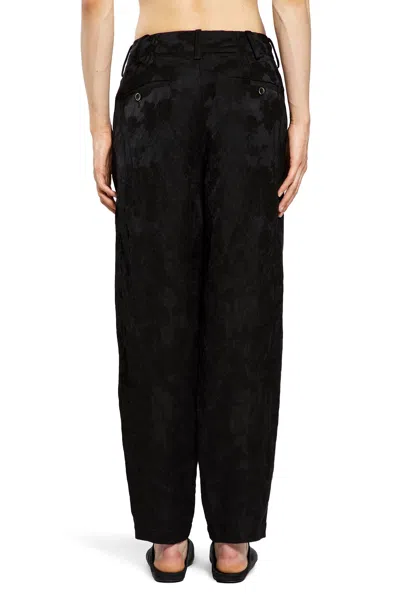 Uma Wang Man Black Trousers In Black