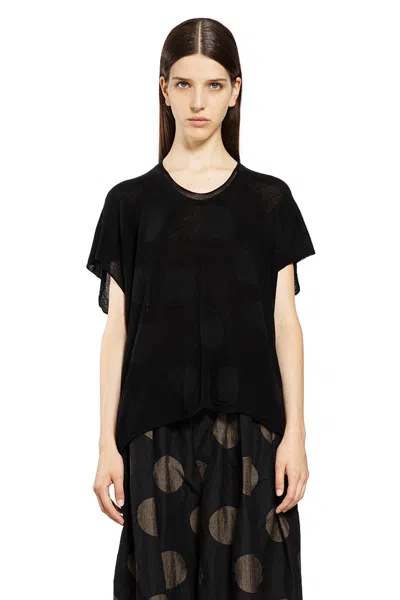 Uma Wang Polka-dot Sweater In Black