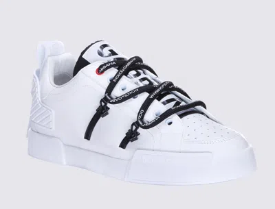 Dolce & Gabbana Dolce And Gabbana White Insert Portofino Sneakers In White