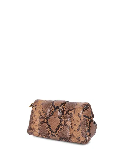 Jacquemus Le Petit Bambimou Python-embossed Leather Shoulder Bag In Black