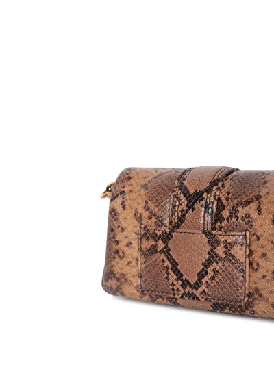 Jacquemus Le Petit Bambimou Python-embossed Leather Shoulder Bag In Black