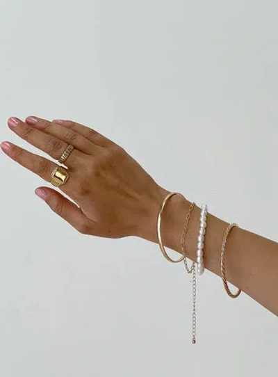 Princess Polly Lower Impact Sagers Bracelet Pack Multi In Gold