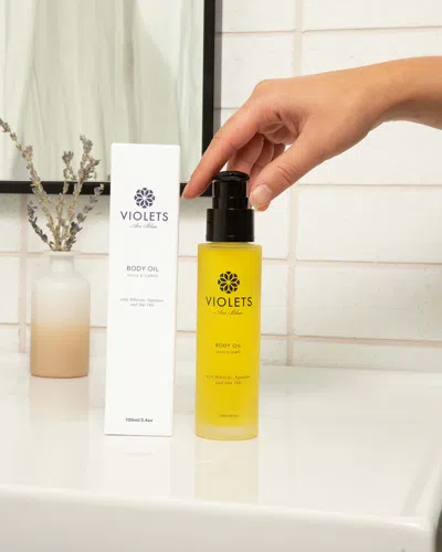 Violets Are Blue Body Oil With Hibiscus, Squalane And Oat Oils