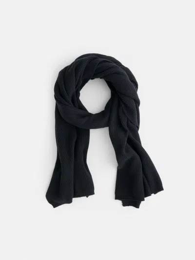 Alex Mill Blanket Scarf In Cotton Cashmere In Black