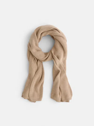 Alex Mill Blanket Scarf In Cotton Cashmere In Cornsilk