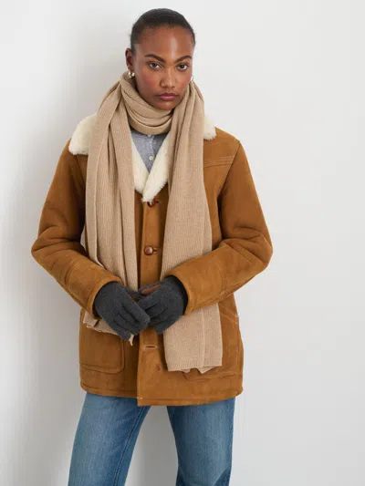 Alex Mill Blanket Scarf In Cotton Cashmere In Cornsilk