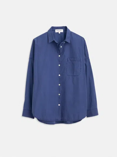 Alex Mill Jo Shirt In Cotton Poplin In Sea Ranch Blue