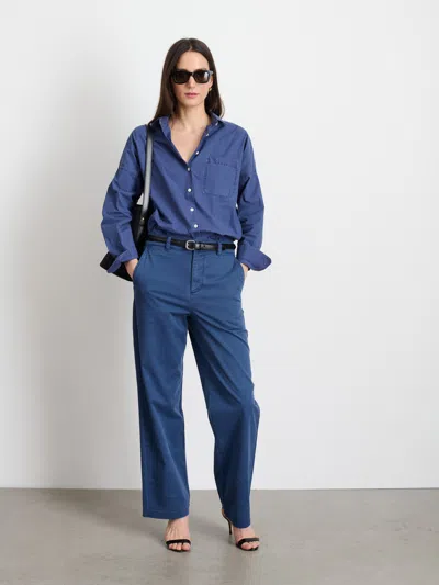 Alex Mill Jo Shirt In Cotton Poplin In Sea Ranch Blue