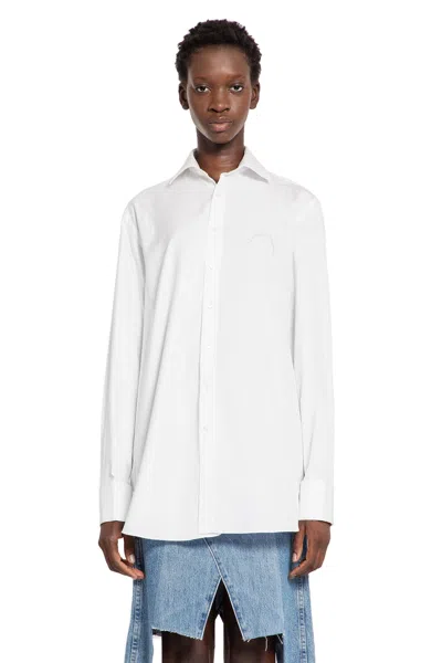 E.l.v Denim Woman White Shirts In White