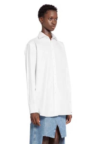 E.l.v Denim Woman White Shirts In White