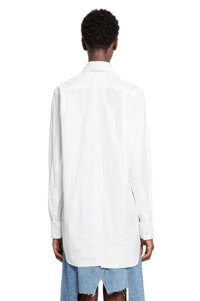 E.l.v Denim Woman White Shirts In White