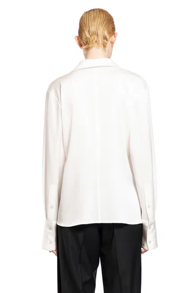 Helmut Lang Relaxed Wrap Shirt In White