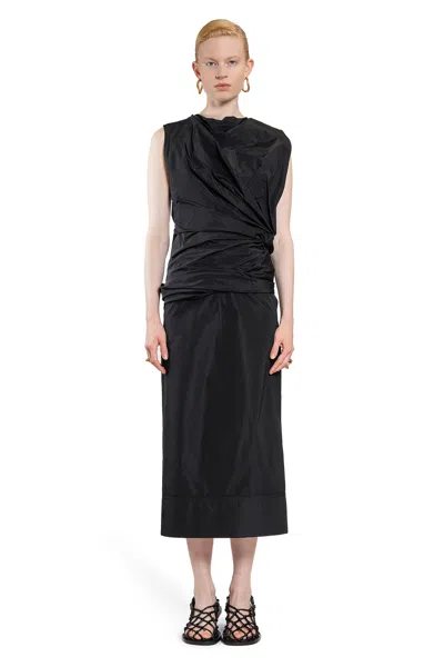 Jil Sander Woman Black Dresses In Black