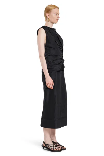 Jil Sander Woman Black Dresses In Black
