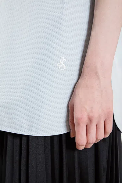 Jil Sander Woman Blue Shirts In Blue