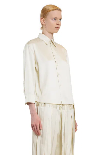 Jil Sander Woman Off-white Shirts In Off-white