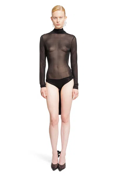 Magda Butrym Woman Black Bodysuits In Black
