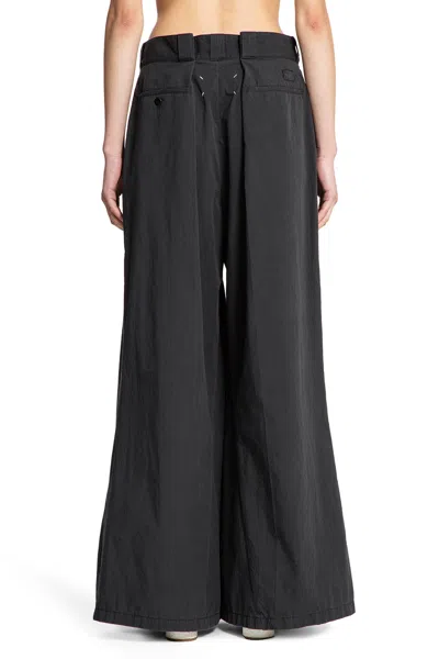Maison Margiela Woman Black Trousers In Black