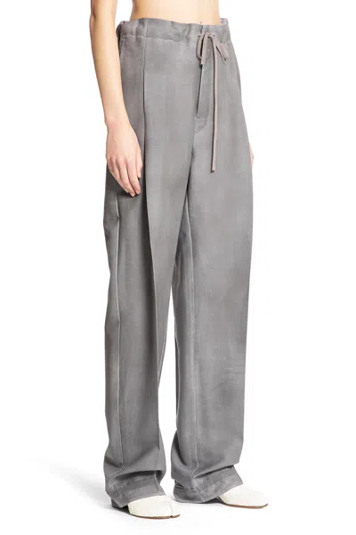 Maison Margiela Woman Grey Trousers In Grey