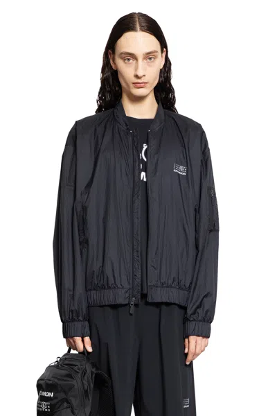 Mm6 Maison Margiela Mm6 X Salomon Edition Bomber Jacket Black In Black