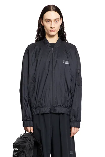 Mm6 Maison Margiela Mm6 X Salomon Edition Bomber Jacket Black In Black