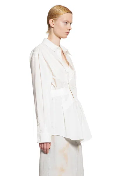 Mm6 Maison Margiela "taped" Shirt In Off-white